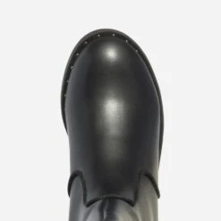 Botte Noire En Cuir à Clous -Caprices Chaussures Boutique WWWERM 10143810069 4