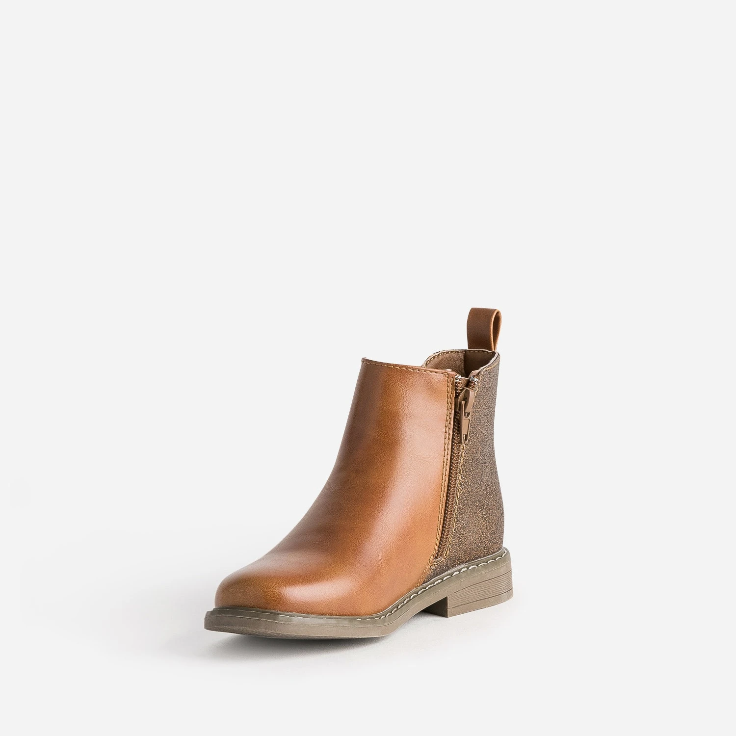 Chelsea Boots BUGGY Camel Détails Pailletés 5 Chelsea Boots BUGGY Camel Détails Pailletés – Image 3