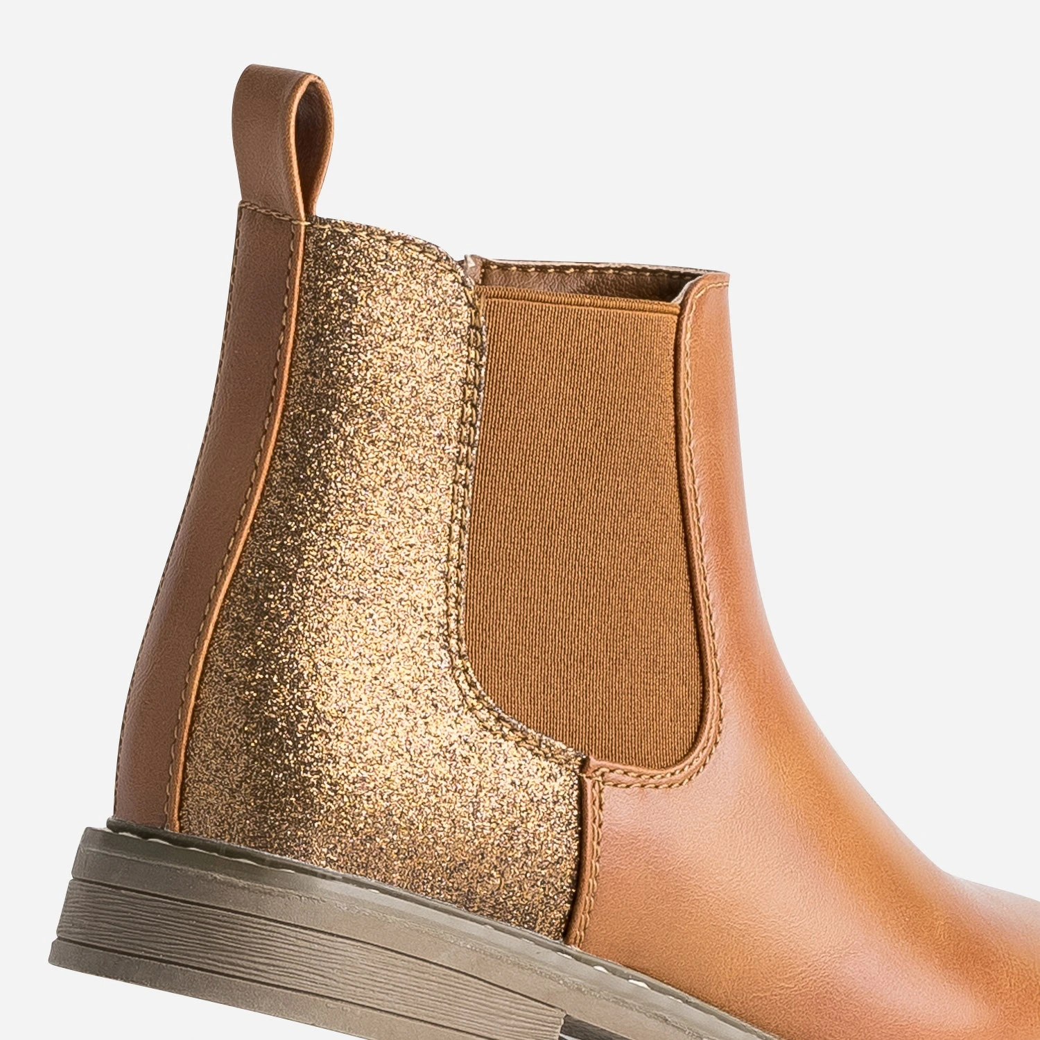 Chelsea Boots BUGGY Camel Détails Pailletés 8 Chelsea Boots BUGGY Camel Détails Pailletés – Image 6