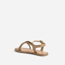 Sandale BUGGY Marron En Cuir Velours Avec Plumes 11 Sandale BUGGY Marron En Cuir Velours Avec Plumes -Caprices Chaussures Boutique WWWERM 10143830008 3