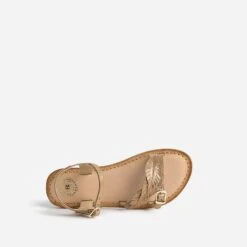 Sandale BUGGY Marron En Cuir Velours Avec Plumes 12 Sandale BUGGY Marron En Cuir Velours Avec Plumes -Caprices Chaussures Boutique WWWERM 10143830008 4