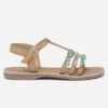 Sandale Camel En Cuir à Brides Tressées -Caprices Chaussures Boutique WWWERM 10143830009 0