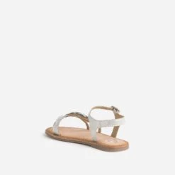 Sandale BUGGY Argentée En Cuir Velours Avec Plumes 11 Sandale BUGGY Argentée En Cuir Velours Avec Plumes -Caprices Chaussures Boutique WWWERM 10143830012 3