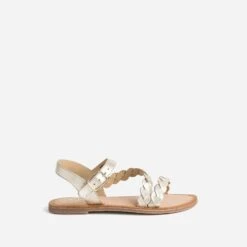 Sandale BUGGY Dorée En Cuir