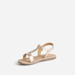 Sandale BUGGY Rose Cuivré Et Argenté En Cuir -Caprices Chaussures Boutique WWWERM 10143830019 2