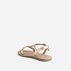 Sandale BUGGY Rose Cuivré Et Argenté En Cuir -Caprices Chaussures Boutique WWWERM 10143830019 3