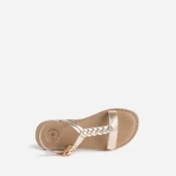 Sandale BUGGY Rose Cuivré Et Argenté En Cuir -Caprices Chaussures Boutique WWWERM 10143830019 4