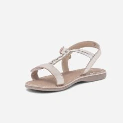 Sandale Cuivrée à Bride T Tressée Argent -Caprices Chaussures Boutique WWWERM 10143830179 2