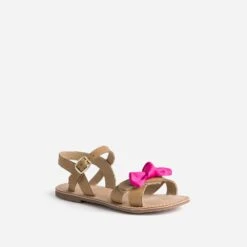 Sandale BUGGY Camel En Cuir Avec 3 Nœuds Amovibles -Caprices Chaussures Boutique WWWERM 10143830212 3
