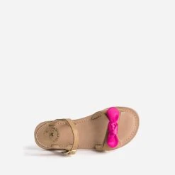 Sandale BUGGY Camel En Cuir Avec 3 Nœuds Amovibles -Caprices Chaussures Boutique WWWERM 10143830212 6