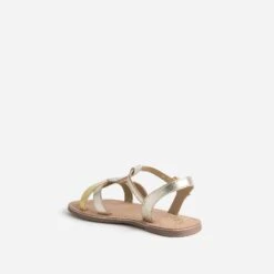 Sandale BUGGY Dorée En Cuir Avec Brides-feuilles -Caprices Chaussures Boutique WWWERM 10143830214 3