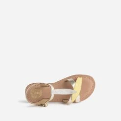 Sandale BUGGY Dorée En Cuir Avec Brides-feuilles -Caprices Chaussures Boutique WWWERM 10143830214 4