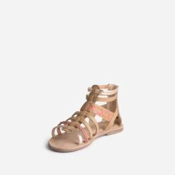 Sandale Spartiate BUGGY Beige Broderies Raphia -Caprices Chaussures Boutique WWWERM 10143830219 2