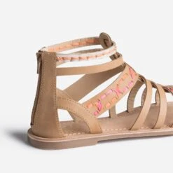 Sandale Spartiate BUGGY Beige Broderies Raphia -Caprices Chaussures Boutique WWWERM 10143830219 5