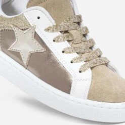 Tennis BUGGY Or, Beige, Blanche à étoile -Caprices Chaussures Boutique WWWERM 10144320073 5