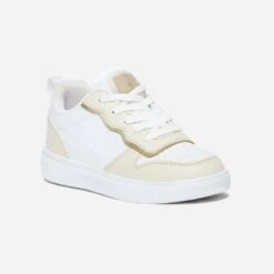Tennis BUGGY Blanche, Beige Et Dorée -Caprices Chaussures Boutique WWWERM 10144320074 1