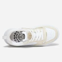 Tennis BUGGY Blanche, Beige Et Dorée -Caprices Chaussures Boutique WWWERM 10144320074 4