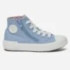 Basket BUGGY Bleu En Toile à Double Zip -Caprices Chaussures Boutique WWWERM 10144330031 0
