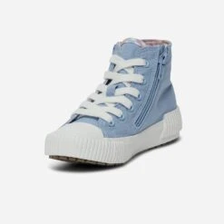 Basket BUGGY Bleu En Toile à Double Zip -Caprices Chaussures Boutique WWWERM 10144330031 2