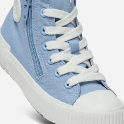 Basket BUGGY Bleu En Toile à Double Zip -Caprices Chaussures Boutique WWWERM 10144330031 5