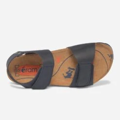 Sandale Anatomique Marine En Cuir à Scratchs -Caprices Chaussures Boutique WWWERM 10153830009 3