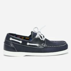 Chaussure Bateau Marine En Cuir