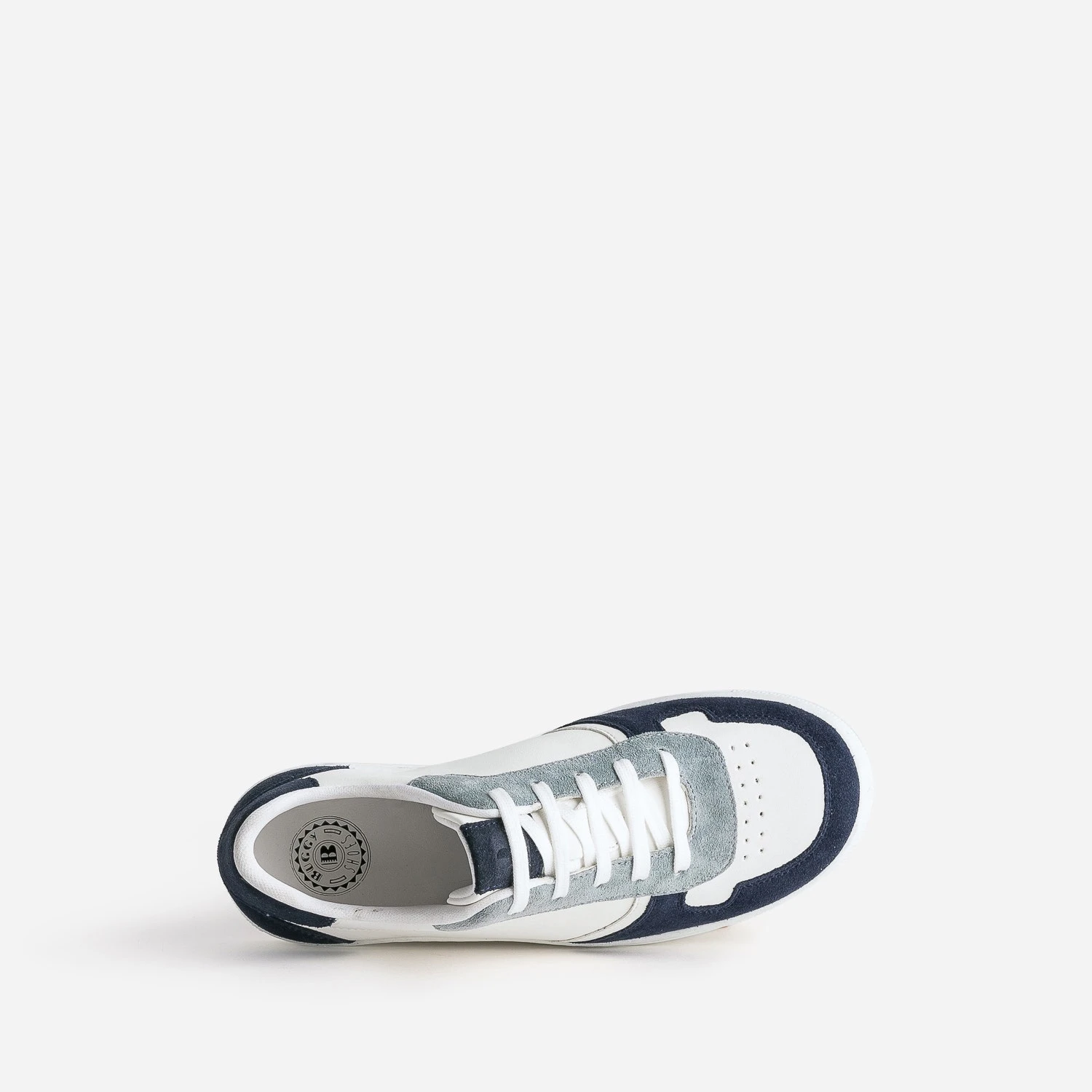 Tennis BUGGY Blanche, Marine Et Bleu Grisé 7 Tennis BUGGY Blanche, Marine Et Bleu Grisé – Image 5