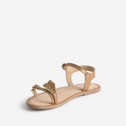 Sandale BUGGY Marron En Cuir Velours Avec Plumes -Caprices Chaussures Boutique WWWERM 10163830021 2