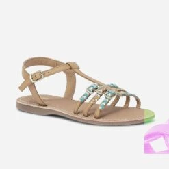 Sandale Camel En Cuir à Brides Tressées -Caprices Chaussures Boutique WWWERM 10163830085 1