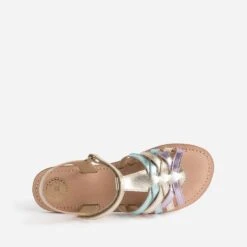 Sandale BUGGY Or, Parme, Turquoise Cuir Métallisé 12 Sandale BUGGY Or, Parme, Turquoise Cuir Métallisé -Caprices Chaussures Boutique WWWERM 10163830088 4