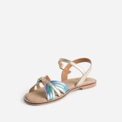 Sandale BUGGY Dorée En Cuir Avec 3 Brides Couleur -Caprices Chaussures Boutique WWWERM 10163830090 2