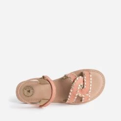 Sandale BUGGY Saumon Et Dorée En Cuir Velours 12 Sandale BUGGY Saumon Et Dorée En Cuir Velours -Caprices Chaussures Boutique WWWERM 10163830093 4