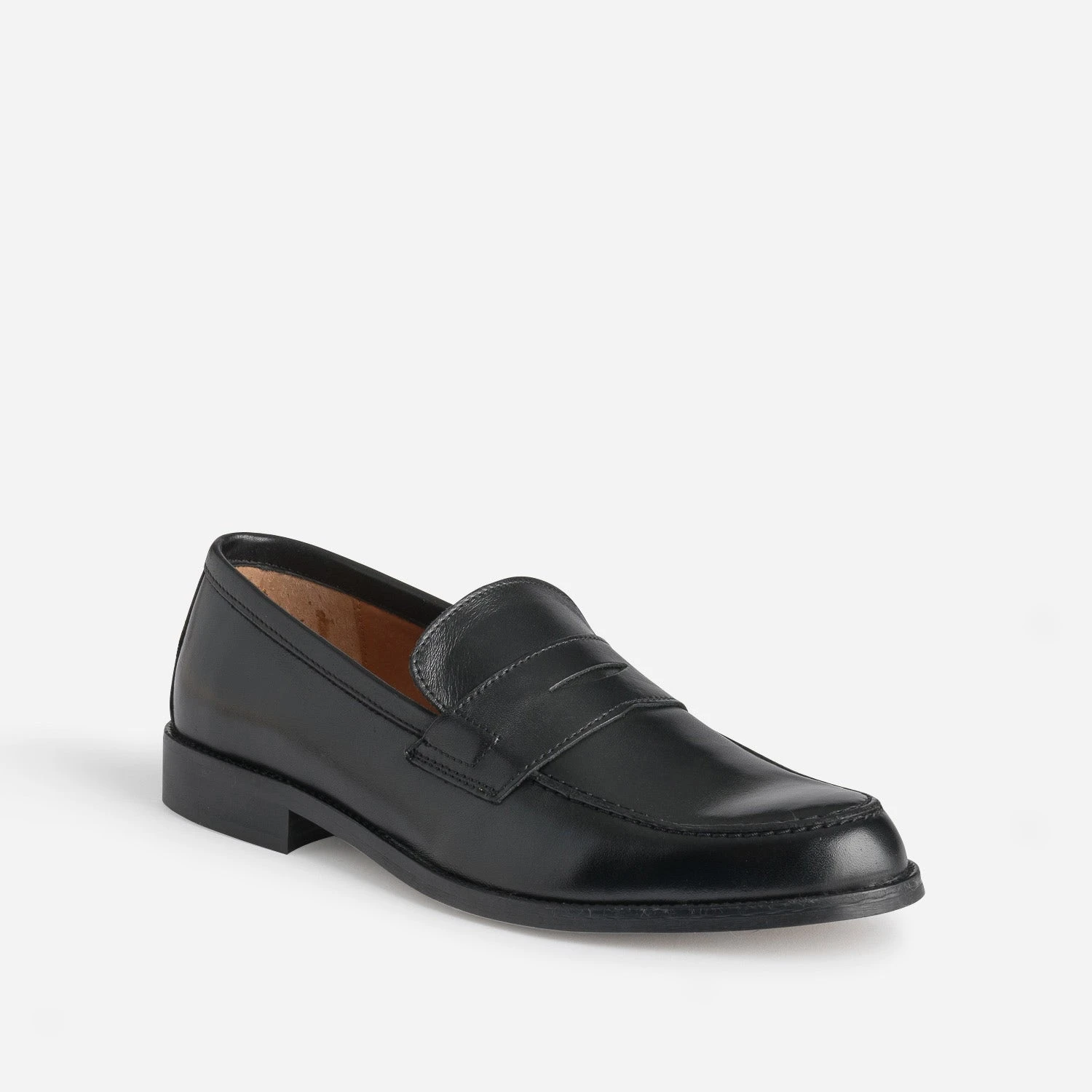 Mocassin Noir En Cuir 5 Mocassin Noir En Cuir – Image 3