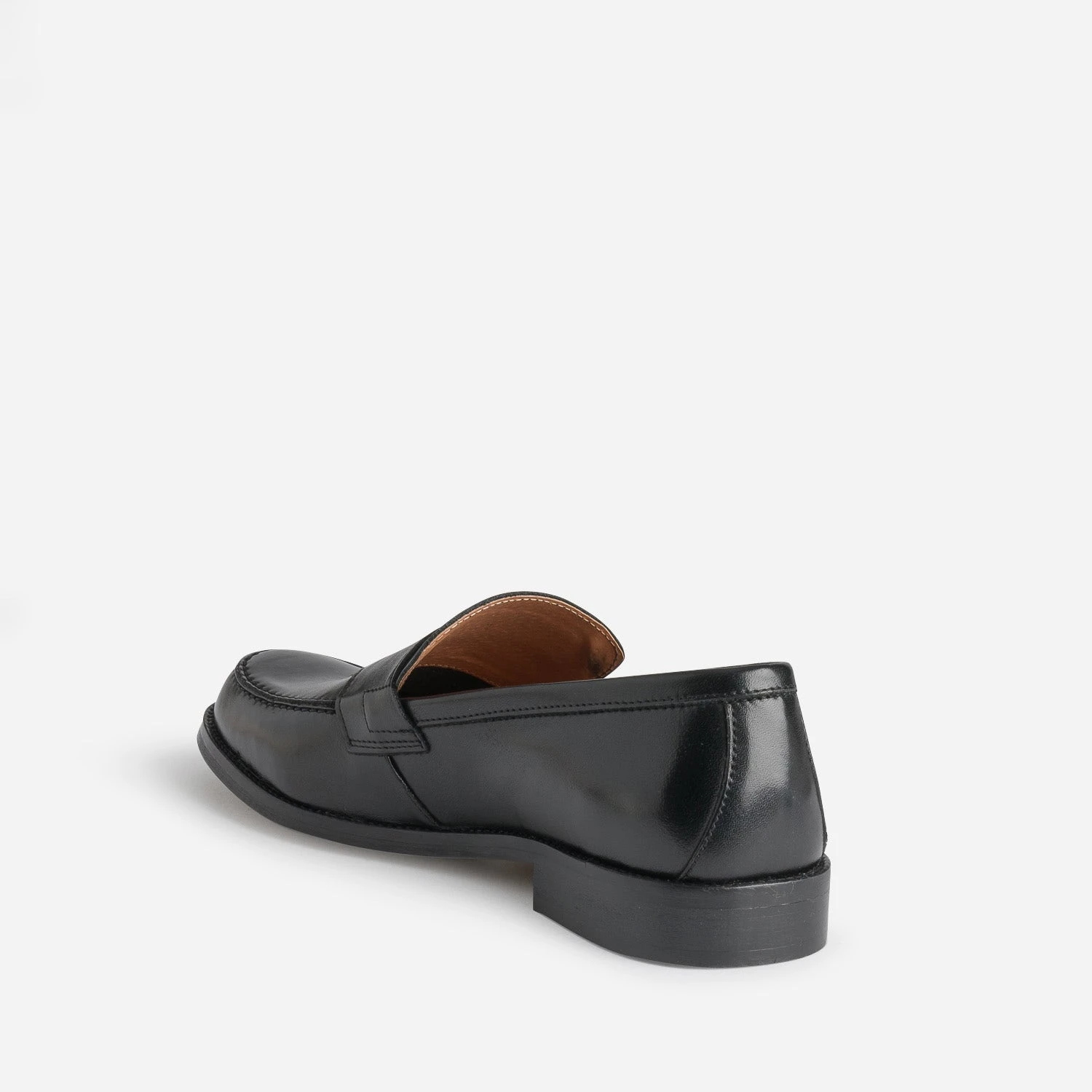 Mocassin Noir En Cuir 7 Mocassin Noir En Cuir – Image 5