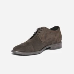 Derby ERAM FLEX Marron En Cuir Velours -Caprices Chaussures Boutique WWWERM 10271350003 2