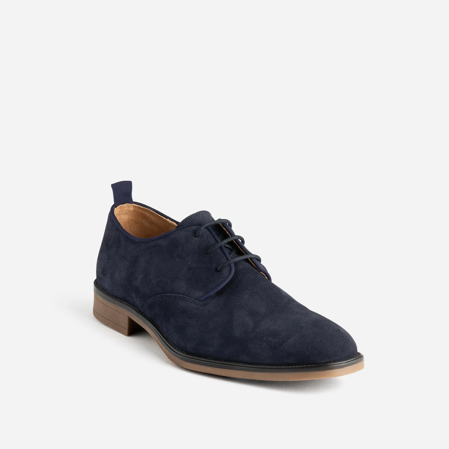 Derby Marine En Cuir Velours 4 Derby Marine En Cuir Velours – Image 2