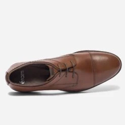 Derby Cognac En Cuir à Double Col -Caprices Chaussures Boutique WWWERM 10271350090 4