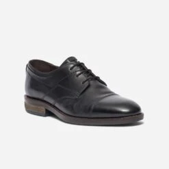 Derby Noir En Cuir à Double Col -Caprices Chaussures Boutique WWWERM 10271350138 1