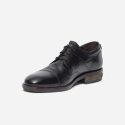 Derby Noir En Cuir à Double Col -Caprices Chaussures Boutique WWWERM 10271350138 2