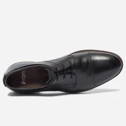 Derby Noir En Cuir à Double Col -Caprices Chaussures Boutique WWWERM 10271350138 4