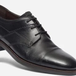 Derby Noir En Cuir à Double Col -Caprices Chaussures Boutique WWWERM 10271350138 5