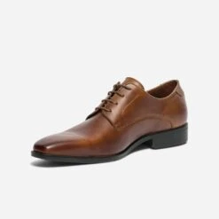 Derby Cognac En Cuir -Caprices Chaussures Boutique WWWERM 10271350504 2