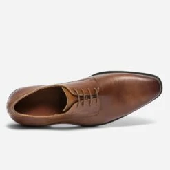Derby Cognac En Cuir -Caprices Chaussures Boutique WWWERM 10271350504 4