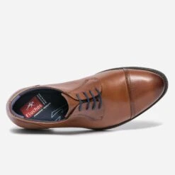 Derby FLUCHOS Cognac En Cuir -Caprices Chaussures Boutique WWWERM 10271350519 4