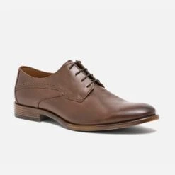 Derby Marron éco-conçu En Cuir -Caprices Chaussures Boutique WWWERM 10271350524 1