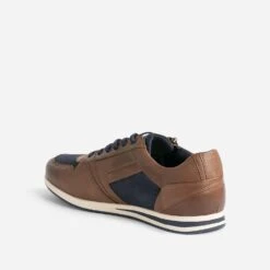 Tennis REDSKINS Marron Et Marine En Cuir Et Mesh -Caprices Chaussures Boutique WWWERM 10271390031 3