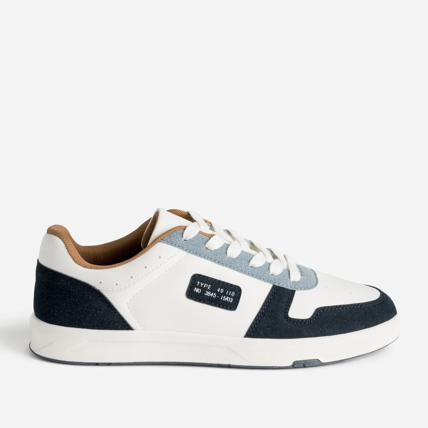 Tennis Blanche, Marine, Bleu Et Camel 3 Tennis Blanche, Marine, Bleu Et Camel