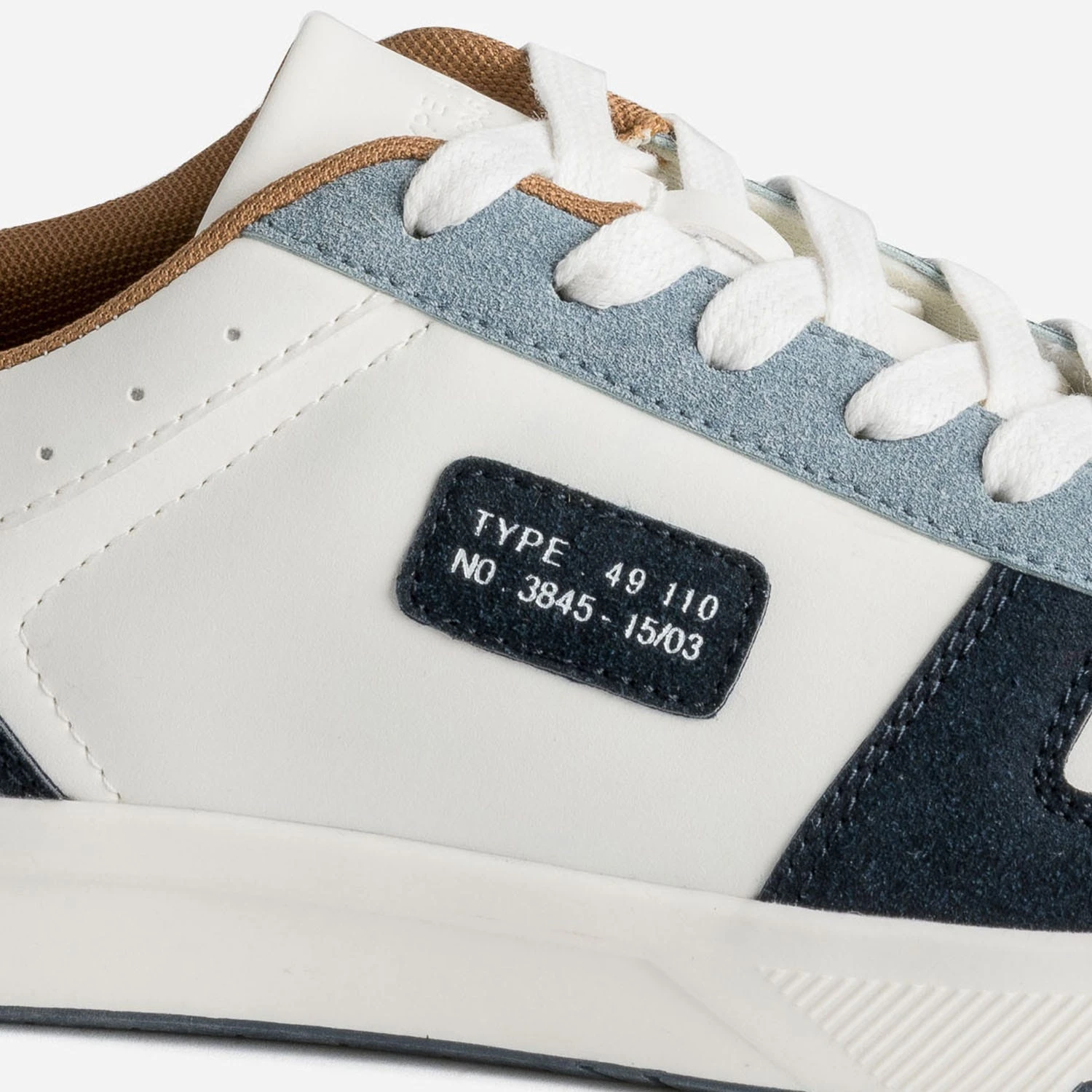 Tennis Blanche, Marine, Bleu Et Camel 8 Tennis Blanche, Marine, Bleu Et Camel – Image 6