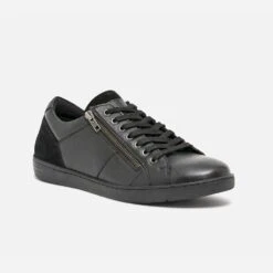 Tennis Noire En Cuir -Caprices Chaussures Boutique WWWERM 10271390619 1