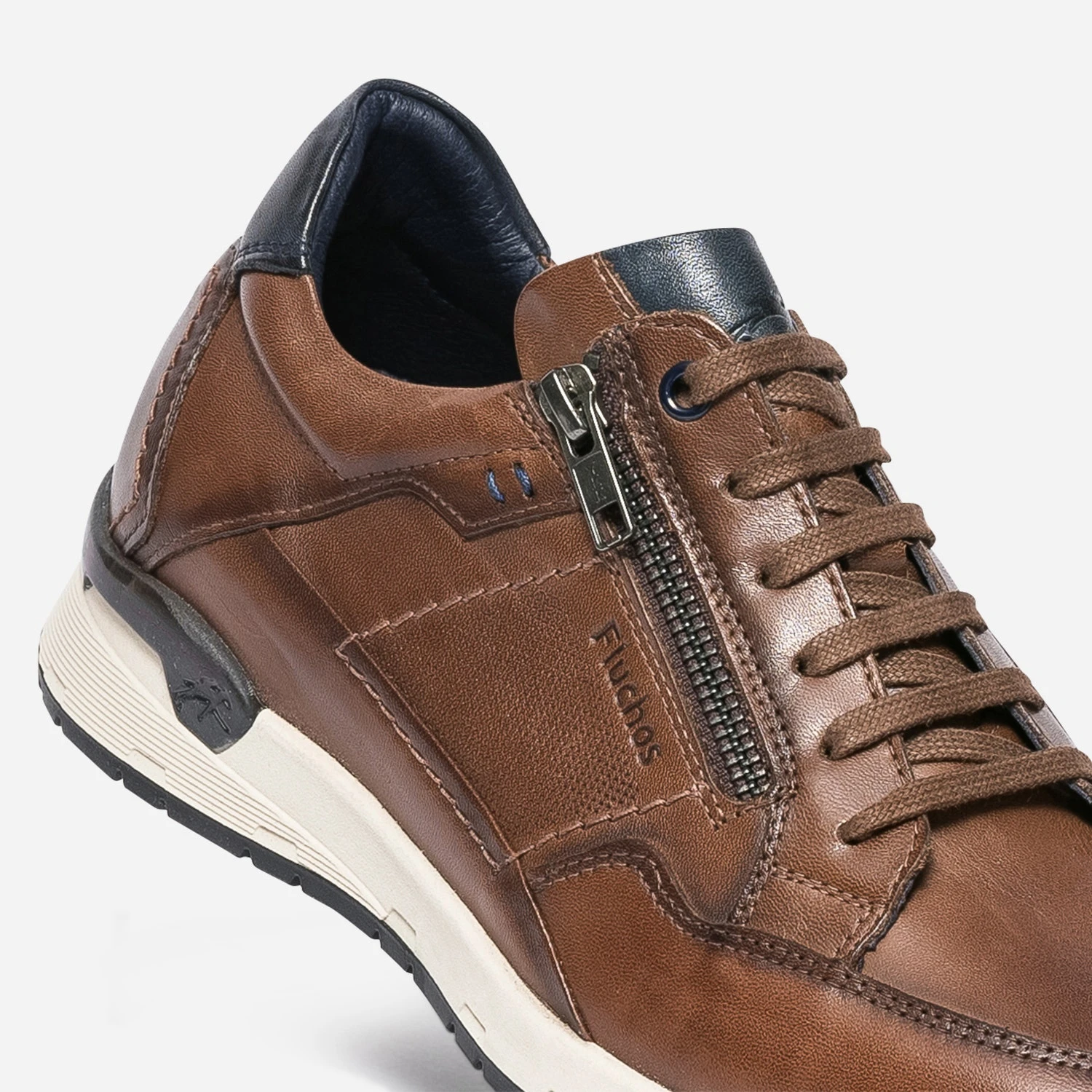 Tennis FLUCHOS Marron En Cuir Avec Zip 8 Tennis FLUCHOS Marron En Cuir Avec Zip – Image 6